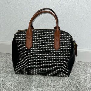 Fossil Key Print Crossbody Bag Purse